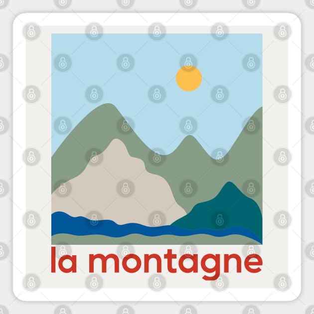 La Montagne - Mountains Magnet by Belcordi